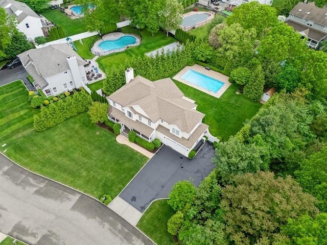 38 Savanna Cir, Mount Sinai, NY 11766 - drone / aerial view of a pool