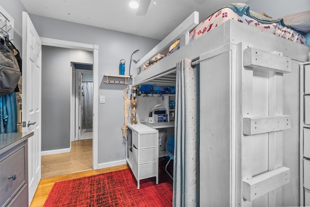 209 Laurel Dr, Cortlandt Manor, NY 10567 - washroom featuring light wood-style flooring, baseboards, and a ceiling fan