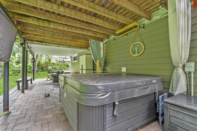 209 Laurel Dr, Cortlandt Manor, NY 10567 - view of patio with a hot tub