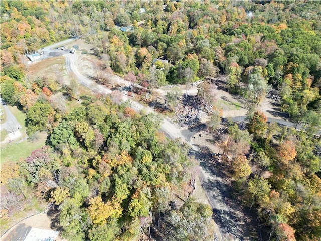 20 Wells Rd, Newburgh, NY 12550 - aerial view of property and surrounding area with a heavily wooded area