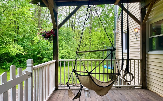 9 Chapel Rd, Newburgh, NY 12550 - view of wooden terrace