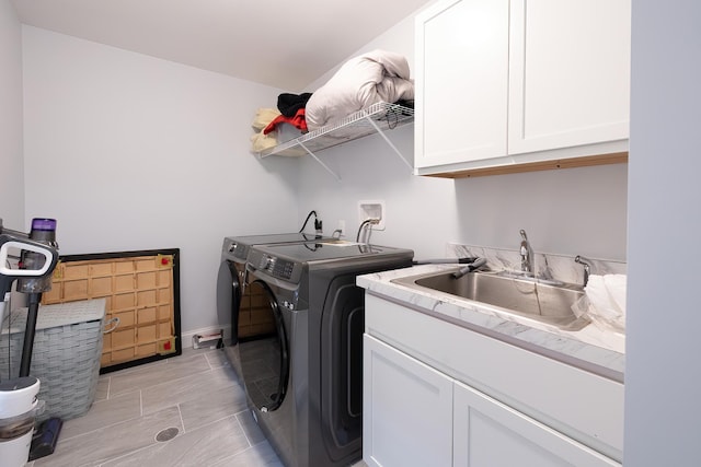 5 Teramar Way, White Plains, NY 10607 - clothes washing area with cabinet space, washer and dryer, and baseboards