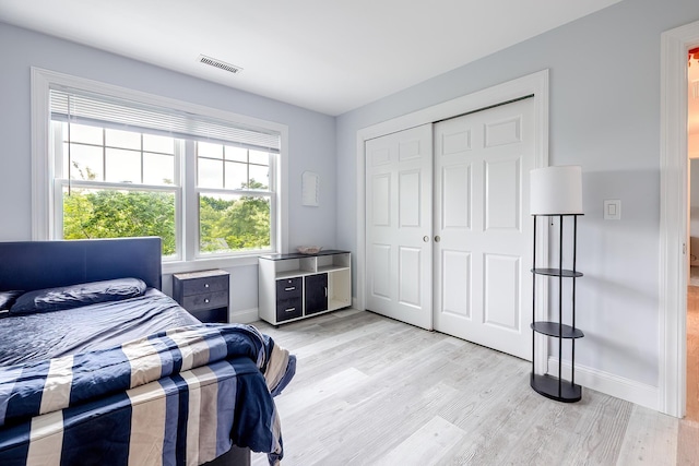 5 Teramar Way, White Plains, NY 10607 - bedroom with baseboards, light wood-style flooring, and a closet