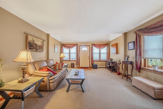 79-48 67th Rd, Middle Village, NY 11379 - living room with light carpet