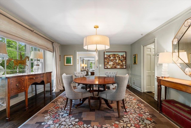 35 Seville Ave, Rye, NY 10580 - dining area featuring wood finished floors and ornamental molding