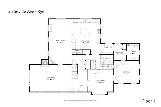 35 Seville Ave, Rye, NY 10580 - floor plan / room layout