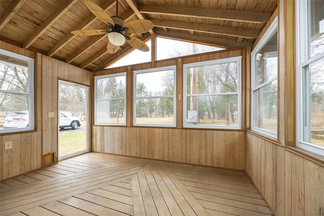 11-13 Eldridge Ln, Red Hook, NY 12571 - unfurnished sunroom with vaulted ceiling