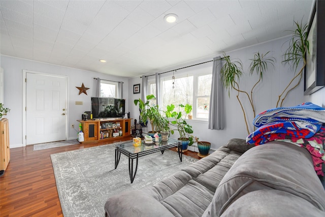 11-13 Eldridge Ln, Red Hook, NY 12571 - living room with wood finished floors and recessed lighting