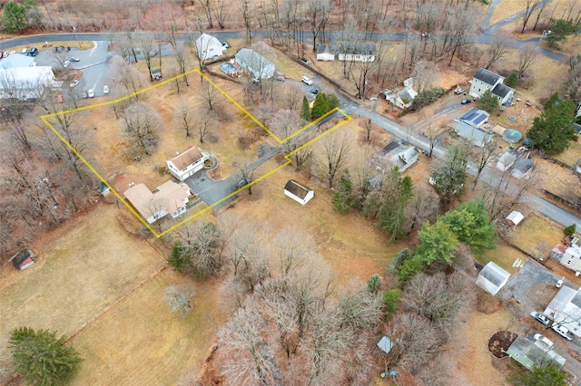 11-13 Eldridge Ln, Red Hook, NY 12571 - aerial view of property's location featuring property boundaries highlighted