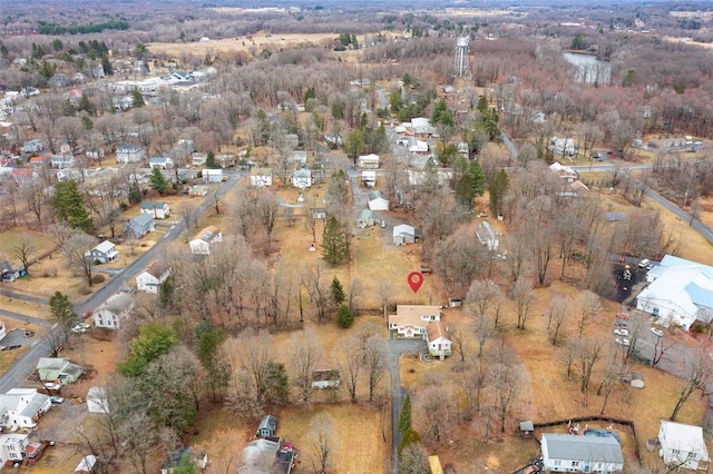 11-13 Eldridge Ln, Red Hook, NY 12571 - aerial overview of property's location featuring nearby suburban area