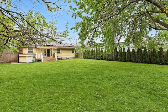 658 Northville Tpke, Riverhead, NY 11901 - view of yard with a wooden deck