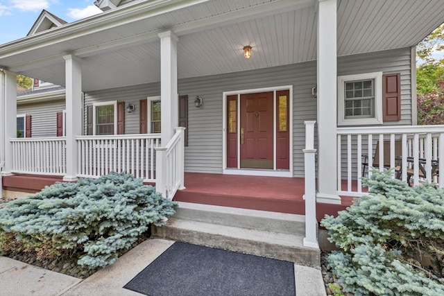 9 Joseph Bow Ct, Pearl River, NY 10965 - doorway to property with a porch