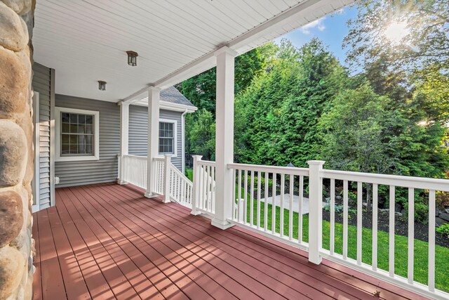 9 Joseph Bow Ct, Pearl River, NY 10965 - deck with a lawn
