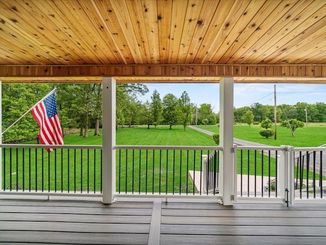 708 Kirbytown Rd, Middletown, NY 10940 - wooden terrace featuring a lawn