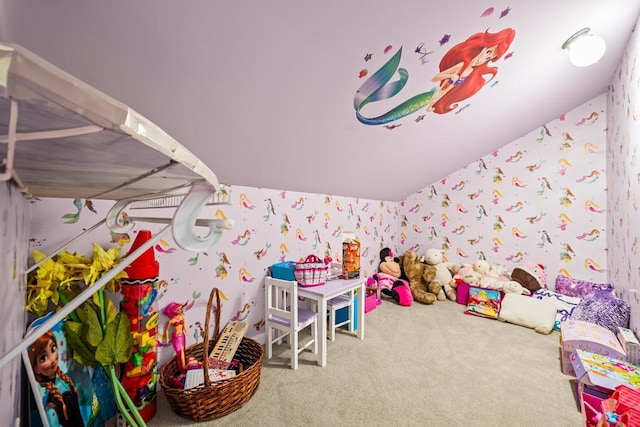 31 Inlet View Path, East Moriches, NY 11940 - playroom featuring wallpapered walls and carpet