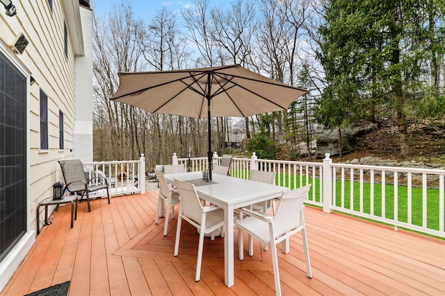 123 E St, South Salem, NY 10590 - deck featuring outdoor dining space