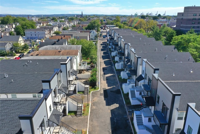 aerial view of residential area
