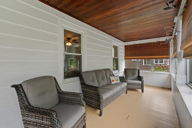 323 Hooker Ave, Poughkeepsie, NY 12603 - sunroom / solarium with a ceiling fan