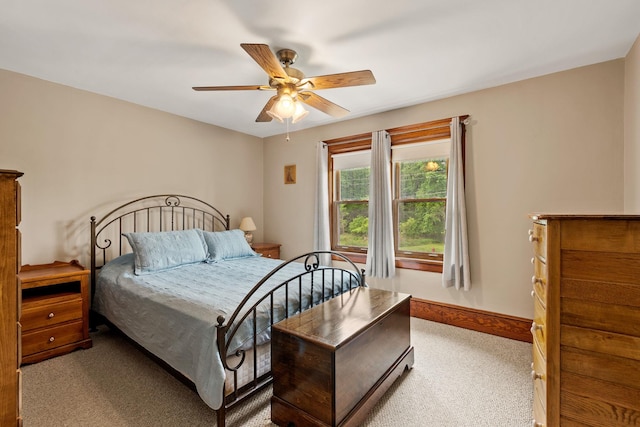 323 Hooker Ave, Poughkeepsie, NY 12603 - carpeted bedroom featuring baseboards and ceiling fan
