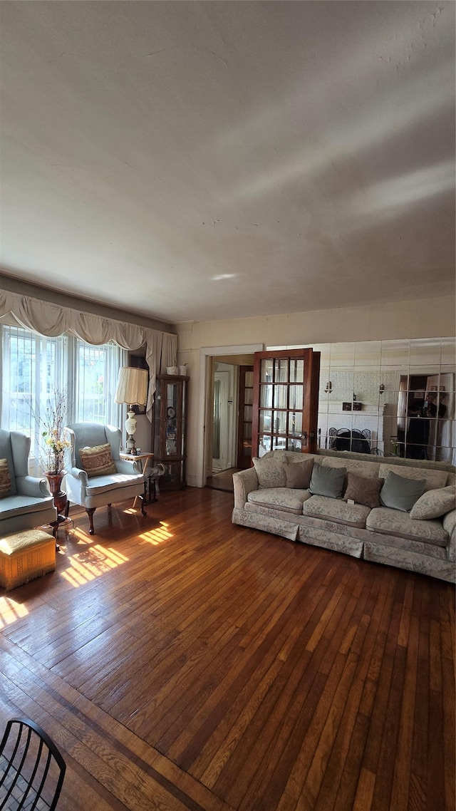 11419 179th St, Addisleigh Park, NY 11434 - living area with dark wood-style floors