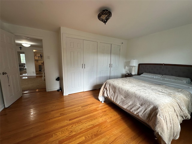 214SHOREDRIVE Shore Dr, Brewster, NY 10509 - bedroom with light wood-style floors and two closets