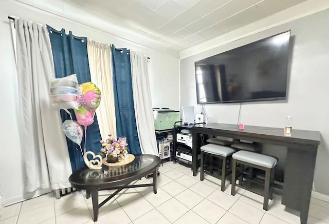 18 Sheridan Ave, Brooklyn, NY 11208 - living area with light tile patterned floors