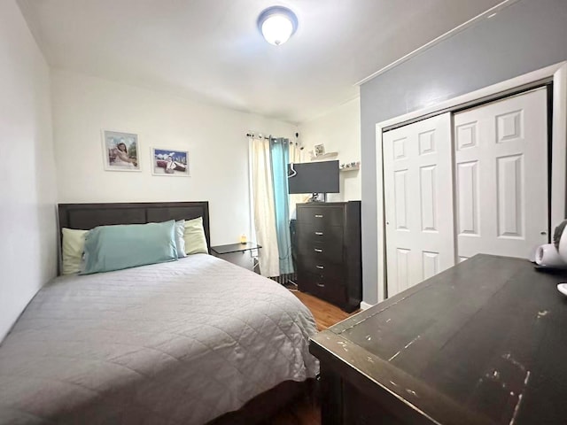 18 Sheridan Ave, Brooklyn, NY 11208 - bedroom featuring light wood-style flooring and a closet