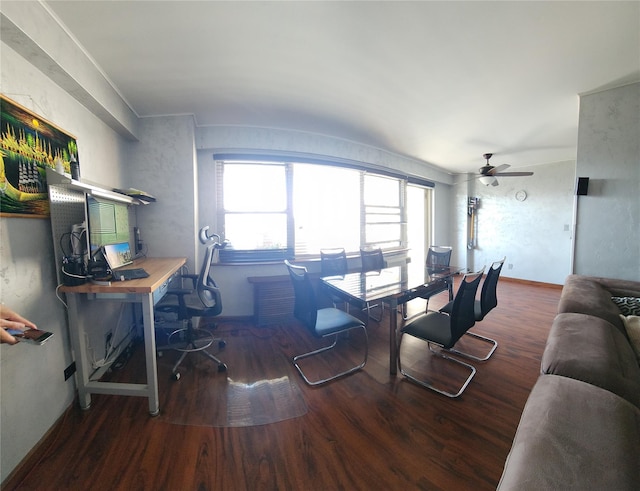 2944 W 5th St Unit 15S, Brooklyn, NY 11224 - office space with wood finished floors and ceiling fan
