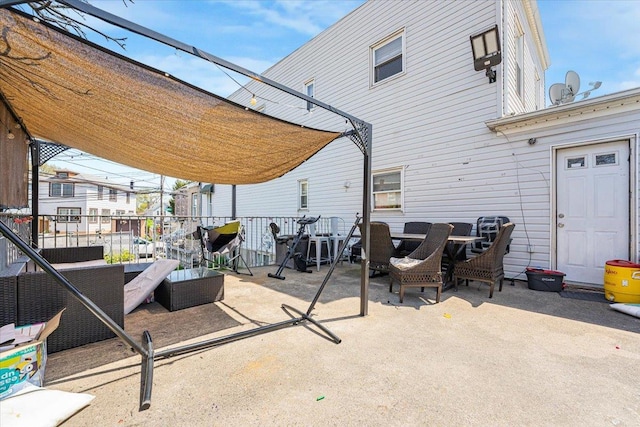 1465 Mayflower Ave, Bronx, NY 10461 - view of patio featuring outdoor dining space