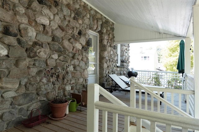 17 Washington Ave, Millbrook, NY 12545 - view of wooden porch