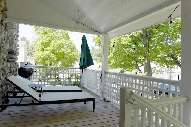 17 Washington Ave, Millbrook, NY 12545 - view of wooden terrace