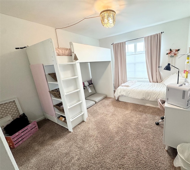 5 Case Ct, Monroe, NY 10950 - bedroom featuring carpet floors and a chandelier