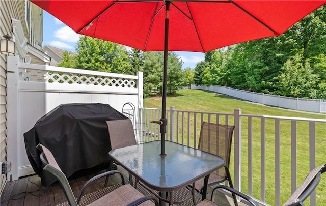 5 Case Ct, Monroe, NY 10950 - view of patio with outdoor dining area, area for grilling, and a wooden deck