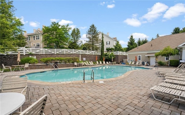 5 Case Ct, Monroe, NY 10950 - community pool featuring a patio and a fenced backyard