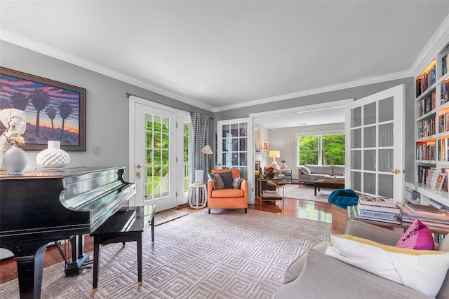 5 Gabriels Dr, Chester, NY 10918 - living area featuring ornamental molding and wood finished floors