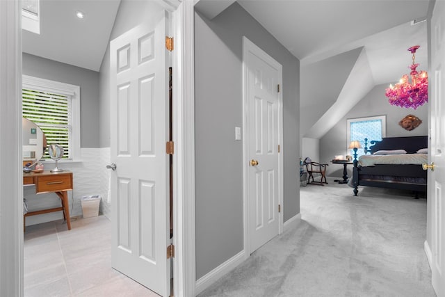 5 Gabriels Dr, Chester, NY 10918 - corridor featuring vaulted ceiling and baseboards