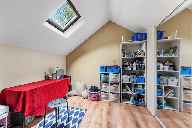 3 Sebastian Ct, Hopewell Junction, NY 12533 - office with wood finished floors, a skylight, and lofted ceiling