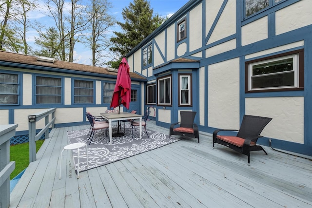 3 Sebastian Ct, Hopewell Junction, NY 12533 - wooden terrace with outdoor dining space