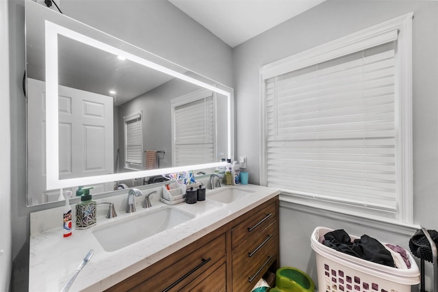 150 Cedar Ave, Poughkeepsie, NY 12603 - bathroom with double vanity
