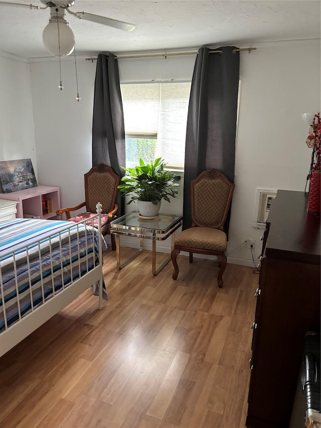 109 Convent Rd, Syosset, NY 11791 - bedroom featuring light wood-type flooring and ceiling fan