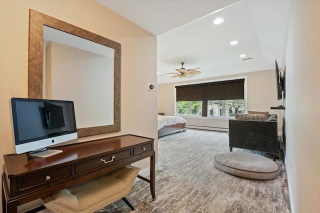 525 Green Pl, Woodmere, NY 11598 - corridor with a baseboard radiator and recessed lighting