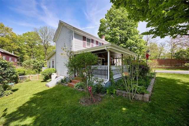 3 Rock Pl, Stanfordville, NY 12581 - view of front of property with a chimney and a porch