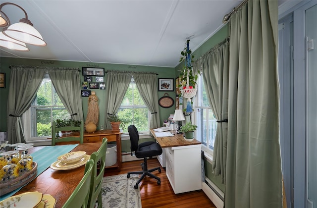 3 Rock Pl, Stanfordville, NY 12581 - office space featuring healthy amount of natural light, wood finished floors, and a baseboard heating unit