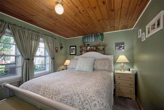 3 Rock Pl, Stanfordville, NY 12581 - carpeted bedroom with wood ceiling
