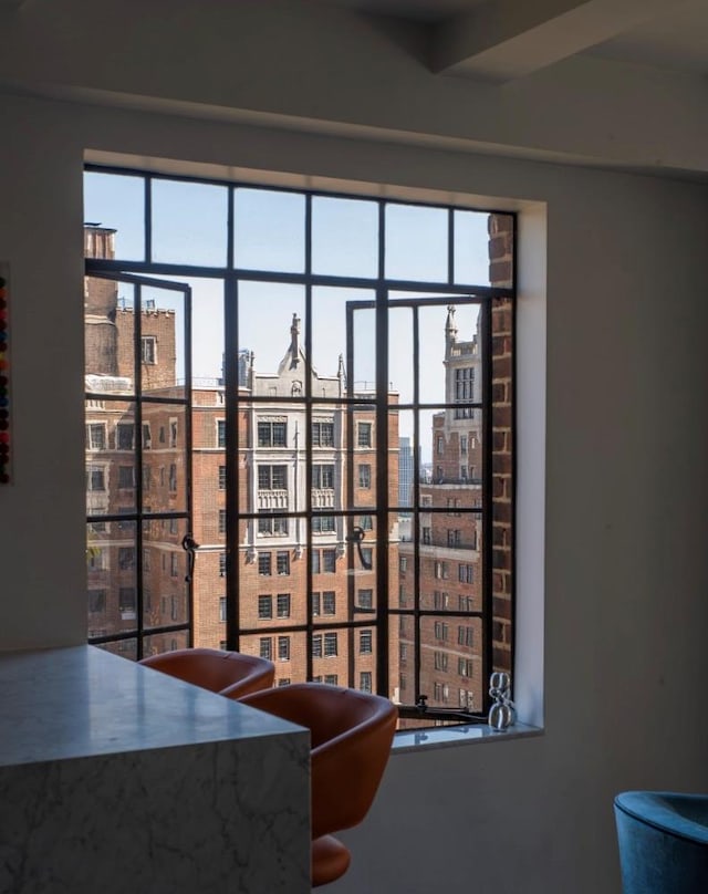 detailed view of a view of city