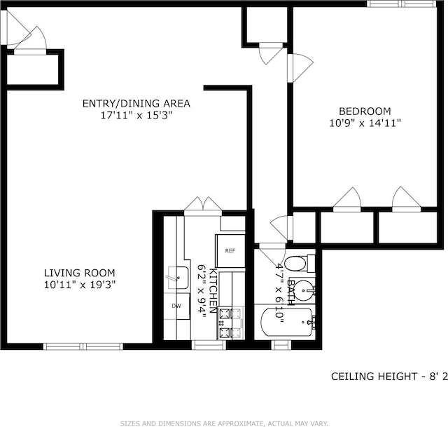 100-11 67th Rd Unit 416, Forest Hills, NY 11375 - home floor plan