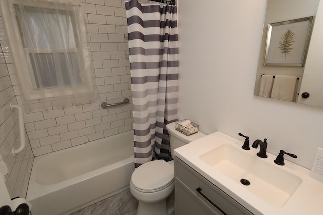 35 Bon Aire Cir Unit 8113, Suffern, NY 10901 - bathroom featuring toilet, shower / bathtub combination with curtain, and vanity