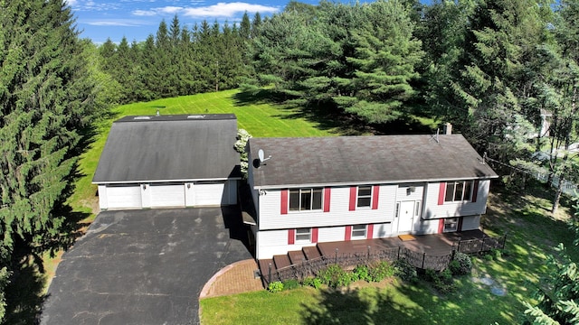 232 County Route 49, Slate Hill, NY 10973 - aerial view of property and surrounding area featuring a heavily wooded area