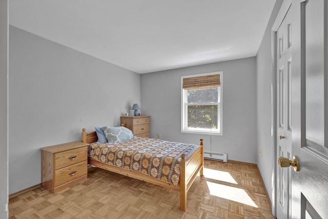 232 County Route 49, Slate Hill, NY 10973 - bedroom featuring baseboards and baseboard heating