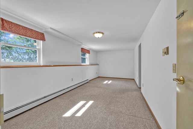 232 County Route 49, Slate Hill, NY 10973 - unfurnished room with baseboard heating, carpet, and baseboards